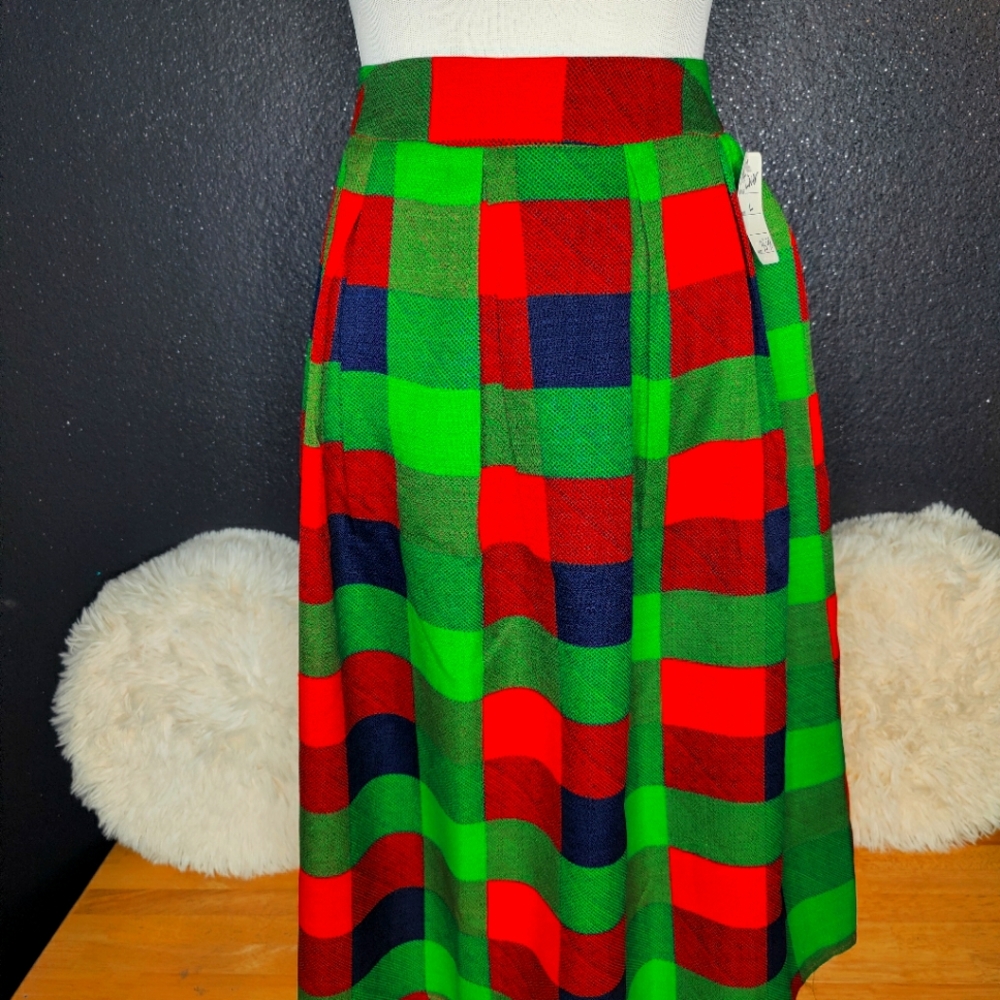 Fashion Line's Plaid Lover A Line Skirt
